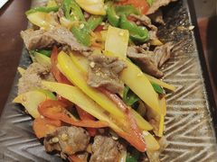 酸木瓜炒牛肉-紫滇源云南生态菜(丹凤街店)