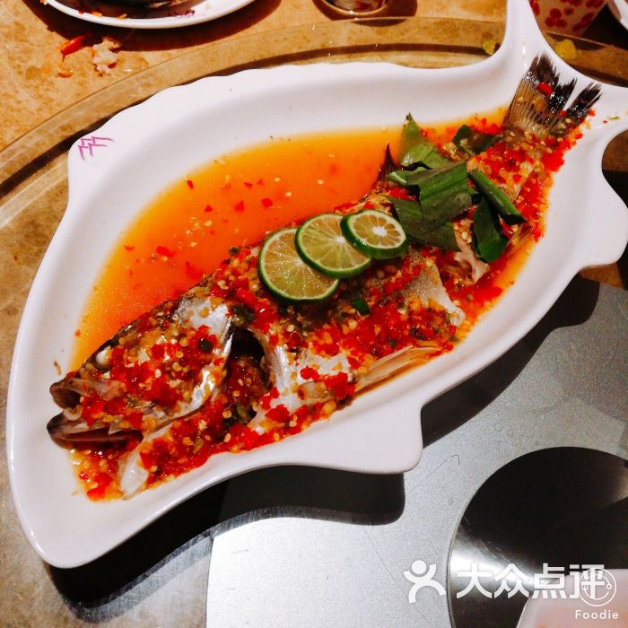 鑫泰泰国料理(海岸城店)青柠檬蒸鲈鱼图片 - 第2张