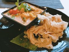 咖喱时蔬配手抓饼-若蘭慈·无国界素食料理(欢乐海岸店)