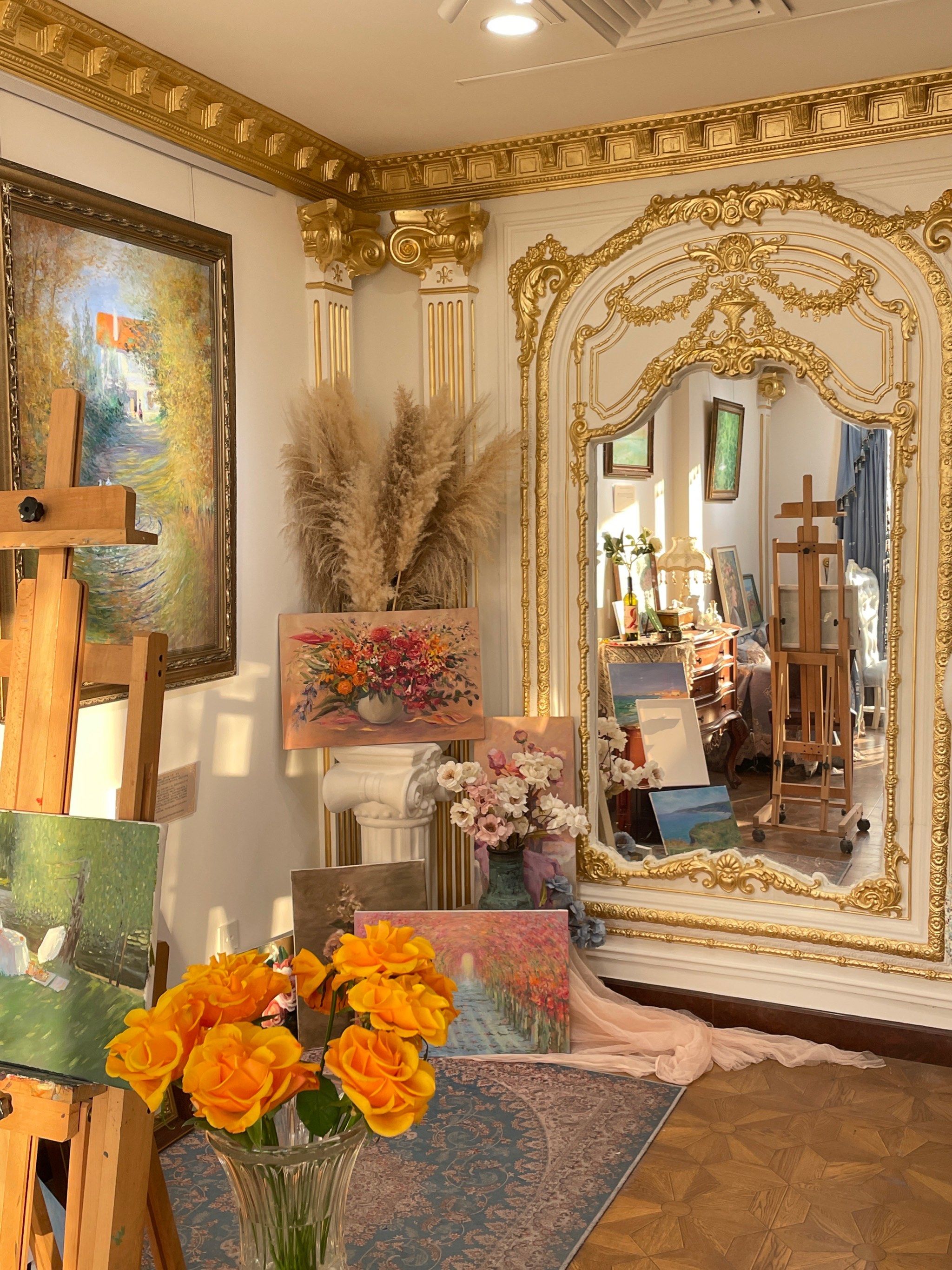 好美!像宫殿一样的艺术画室!