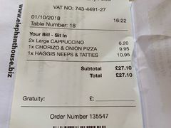 账单-大象咖啡馆