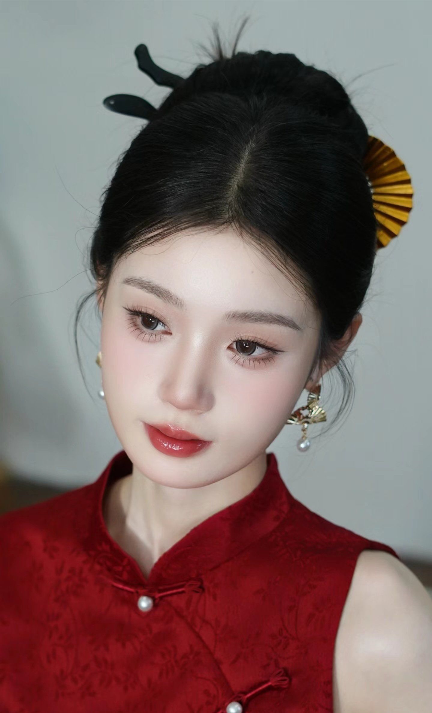 气质订婚妆,#旗袍造型#敬酒服造型#妆面