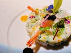 百香果酱佐北海道鲜虾鱼子酱沙拉-Olive橄榄花园漂亮饭主题布置餐厅(大望路店)