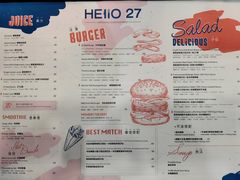 菜单-HELLO 27 意面·沙拉·帕尼尼