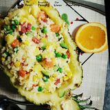 诱人的菠萝炒饭，你也可以