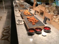 自助取餐区-厦门泰地万豪酒店-贡厨全日餐厅