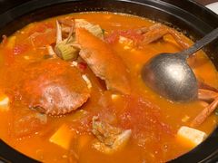 梭子蟹番茄豆腐煲-菲乐餐厅(三十年经营·湖滨路店)