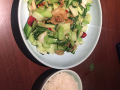 油渣炒青菜-望湘园·洞庭渔宴(浦江欢乐颂店)