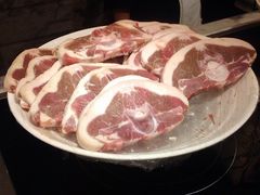 万豪自助不知道什么肉-宁波万豪酒店