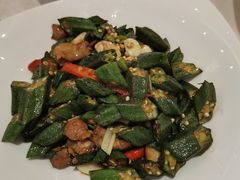 小炒秋葵-大铁勺新津菜(东丽阳光新业广场店)