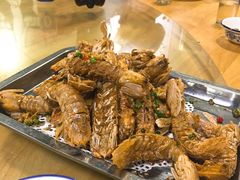 椒盐游水濑尿虾-蚝得喜海鲜(东城店)