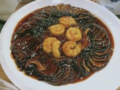 虾仁菊花茄子-陈傻子餐厅(世纪都会店)