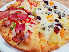 缤纷水果王+美式培根双拼比萨-City1+1城市比萨(国商卫星广场店)