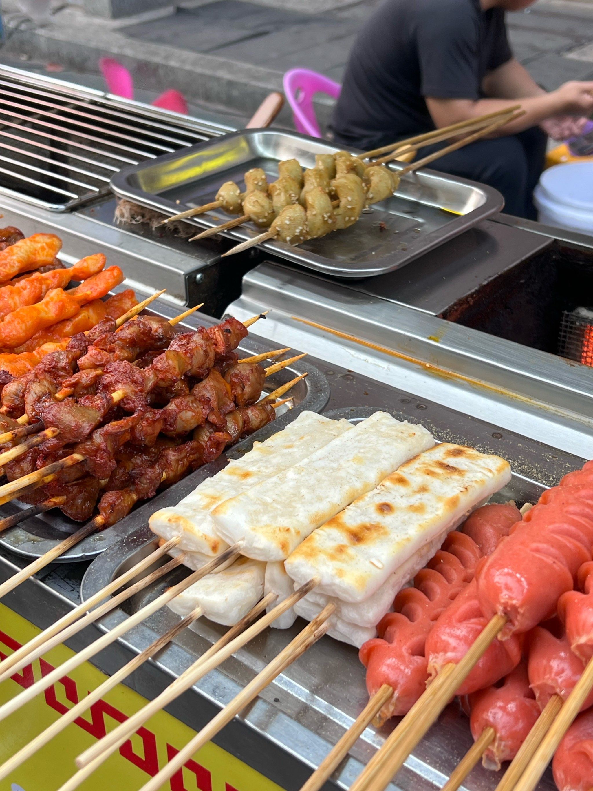 路边摊烟火气现场|便宜又好吃的烤面筋