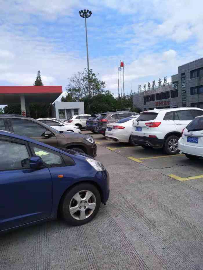 长兴岛服务区·停车场-"位于沪陕高速公路g40长兴岛服务区加油站.