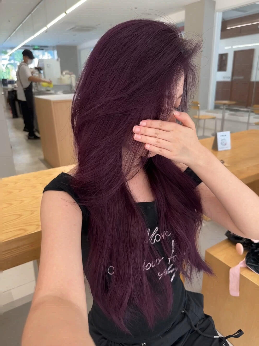 葡萄紫发色