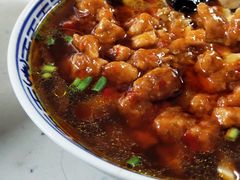 辣肉面加素浇-大时代美食面馆