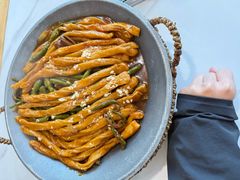 排骨豆角粘卷子-塞上渔乡·农家菜·虹鳟鱼