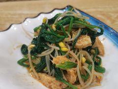 菠菜豆芽拌面筋-新疆红柳花餐厅(新洲店)