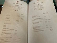 菜单-纽约咖啡馆