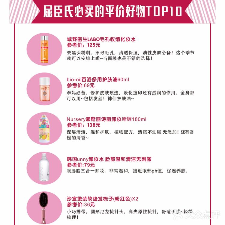 屈臣氏必买平价好物