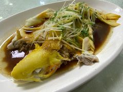清蒸金鳟鱼-老许家正宗驴肉黄面胡羊焖饼·烧烤(名吃广场店)