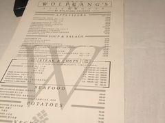 菜单-Wolfgang’s Steakhouse 沃夫冈牛排馆(上海白玉兰广场店)