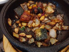 石锅生焗板栗南瓜-鱼满楼(汉中门大街店)
