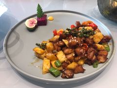 浇汁凤梨鸡肉-甜阿姨·天台花园私房菜(万松园店)