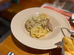 培根蘑菇奶油意大利面-新贝乐意大利餐厅(苏州中心店)