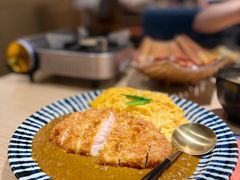 咖喱熔岩蛋猪排饭套餐-堂本家·二代目·炸猪排(Express东海店)