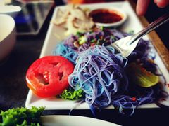 -蝶豆花蓝面条