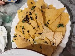 玉米片炒干菜-洪福饭店·十八年老店