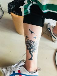 点击看大图 腿部-極致刺青TATTOO STUDIO 私人订制