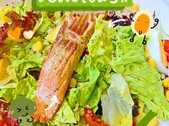 慢煎三文鱼沙拉-青麦家·融合餐厅(江岛智立方店)