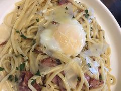 培根意大利面佐慢煮鸡蛋-G+KITCHEN(龙湖狮山天街店)