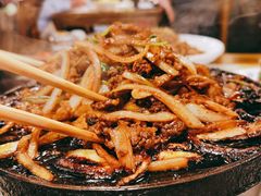 老北京炙子烤肥牛-京门老爆三·铜锅涮肉 爆肚(望京店)