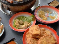 裹鸡蛋炸馒头片-石记老北京炙子烤肉(松园店)