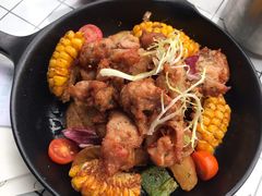 照烧鸡拼盘-龙治汉堡(中华城店)