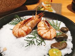 盐焗黑虎虾-花潮料理艺食馆(世欧广场店)