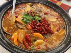 品海满江红毛血旺-品海楼·大连海胆锅贴馆(东港店)