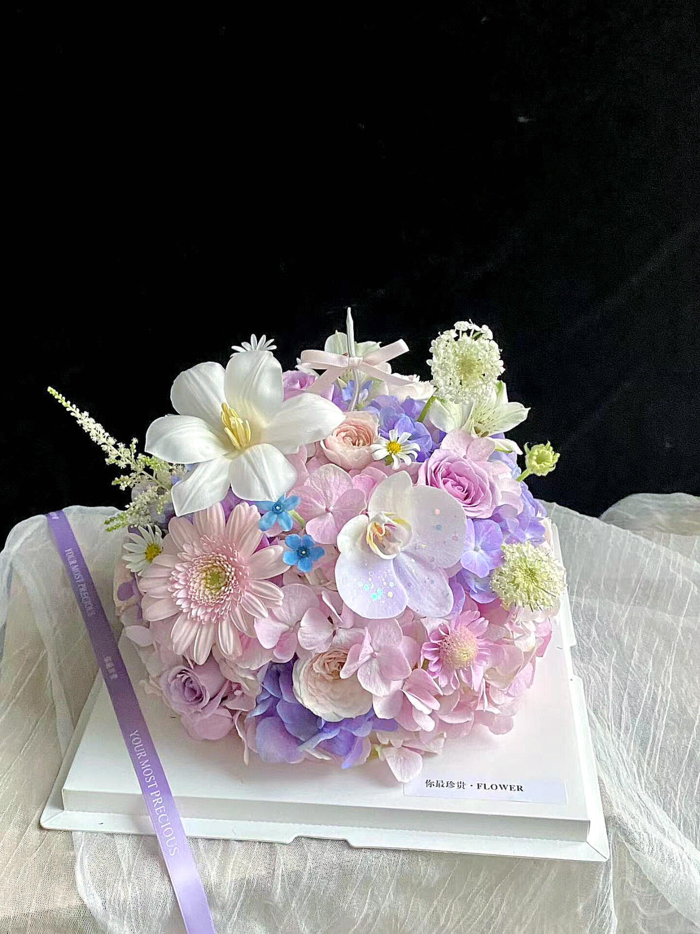 鲜花蛋糕 生日花 鲜花蛋糕组合 浪漫蛋糕