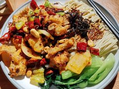 香辣牛蛙干拌面-姚面记·海派家常菜(恒基名人购物中心店)