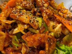 鱿鱼炒五花肉-富乐满韩国正宗炸鸡韩国料理(虹泉路店)