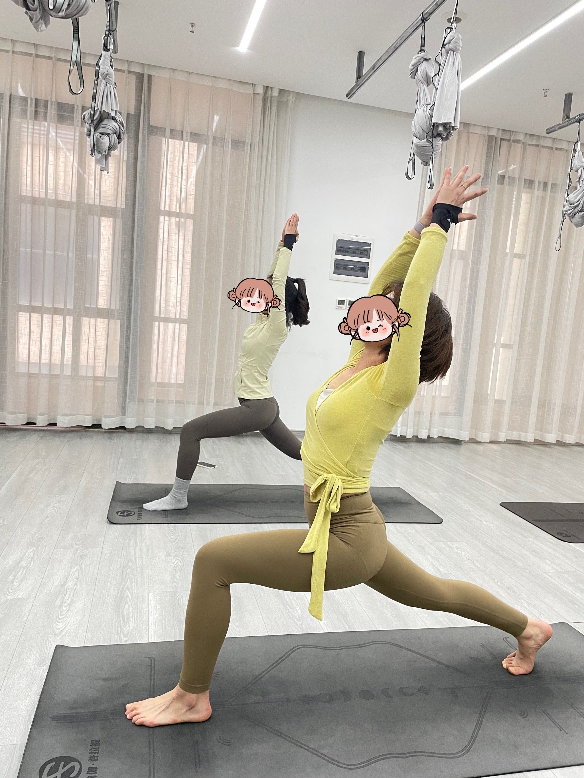 瑜伽体式009969♀15丨高位起跑式