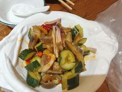 -东来菜馆•手抓海鲜家常菜•海鲜锅贴(鸽子窝店)