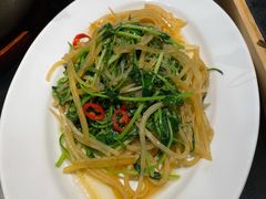 酸辣土豆丝炒豆苗-老头儿油爆虾·1987杭州烟火味(湖滨银泰in77D区店)