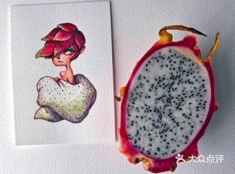 通过水果来画出创意作品