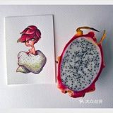 通过水果来画出创意作品[吐][吐]