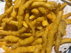 咸蛋黄焗杏鲍菇-锦上中式酒馆(南内环店)